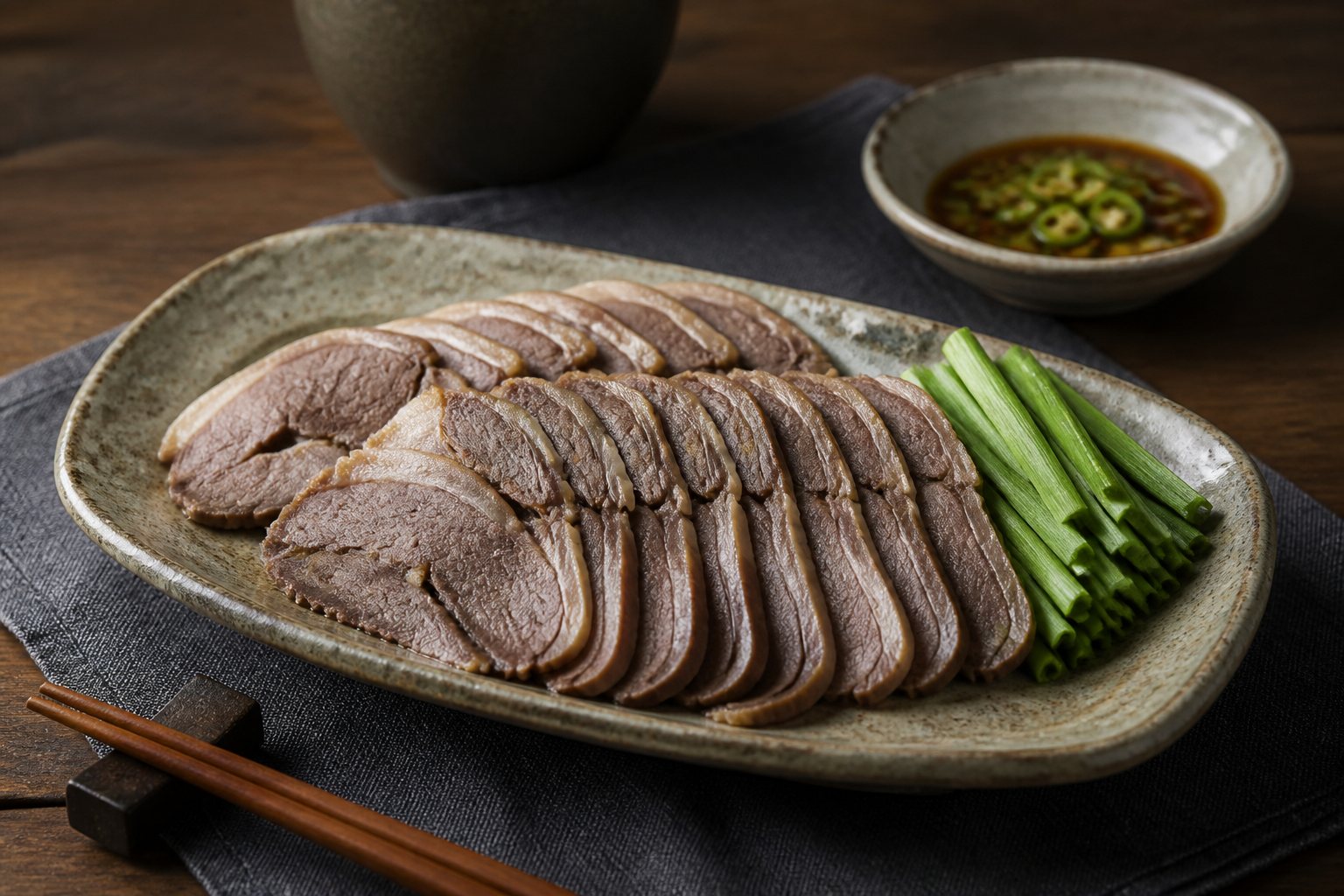 정갈한 흑염소수육