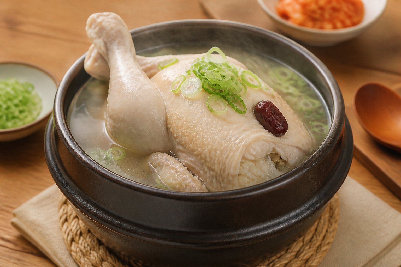 따뜻한 엄나무삼계탕